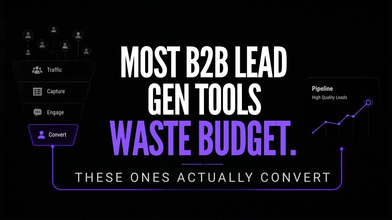 Most B2B Lead Gen Tools Waste Budget. These Ones Actually Convert