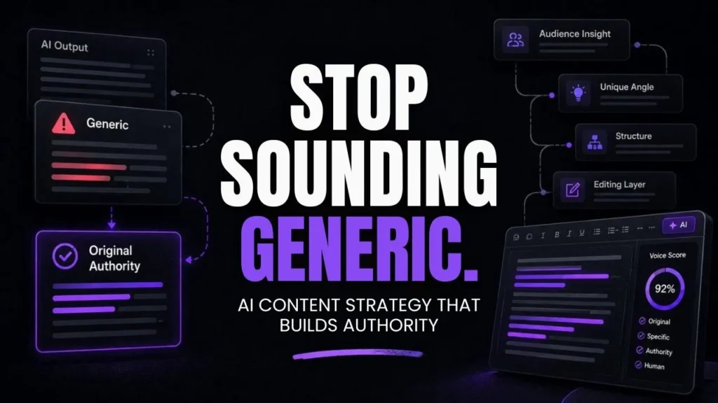 AI Content Strategy: How to Stop Sounding Generic